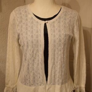 Cardigan with ruffles